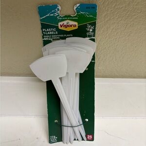 Vigoro White Plastic Plant T-Labels